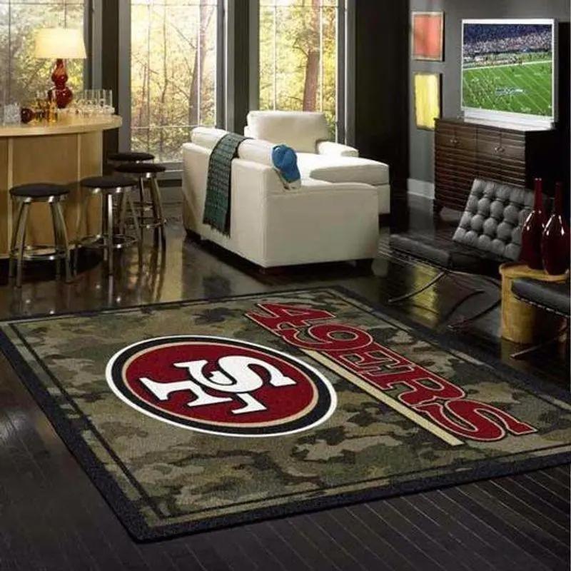 San francisco 49ers nfl football carpet living room rug regtangle carpet v587 Rectangle Rug