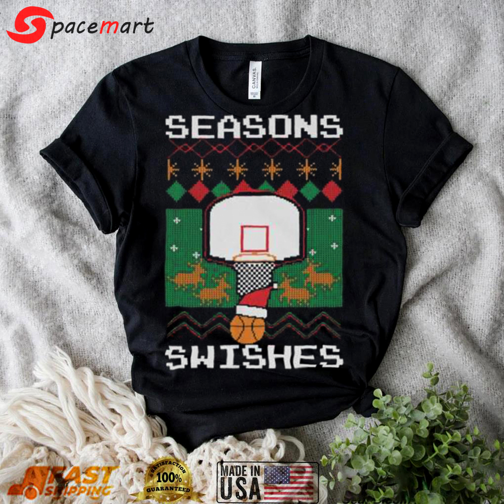 Seasons swishes bastketball ugly christmas t shirt Christmas Ugly Sweater