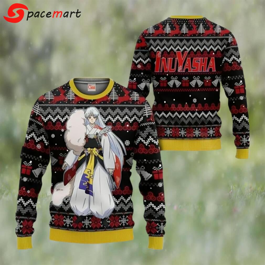 Sesshomaru ugly christmas sweater inuyasha anime xmas gift Christmas Ugly Sweater