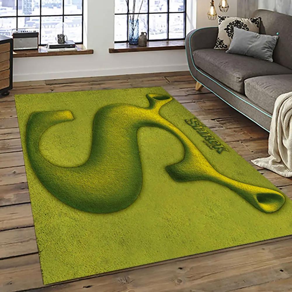Shrek cartoon characters carpet area rug home decor gift best present for friends sk9 Rectangle Rug