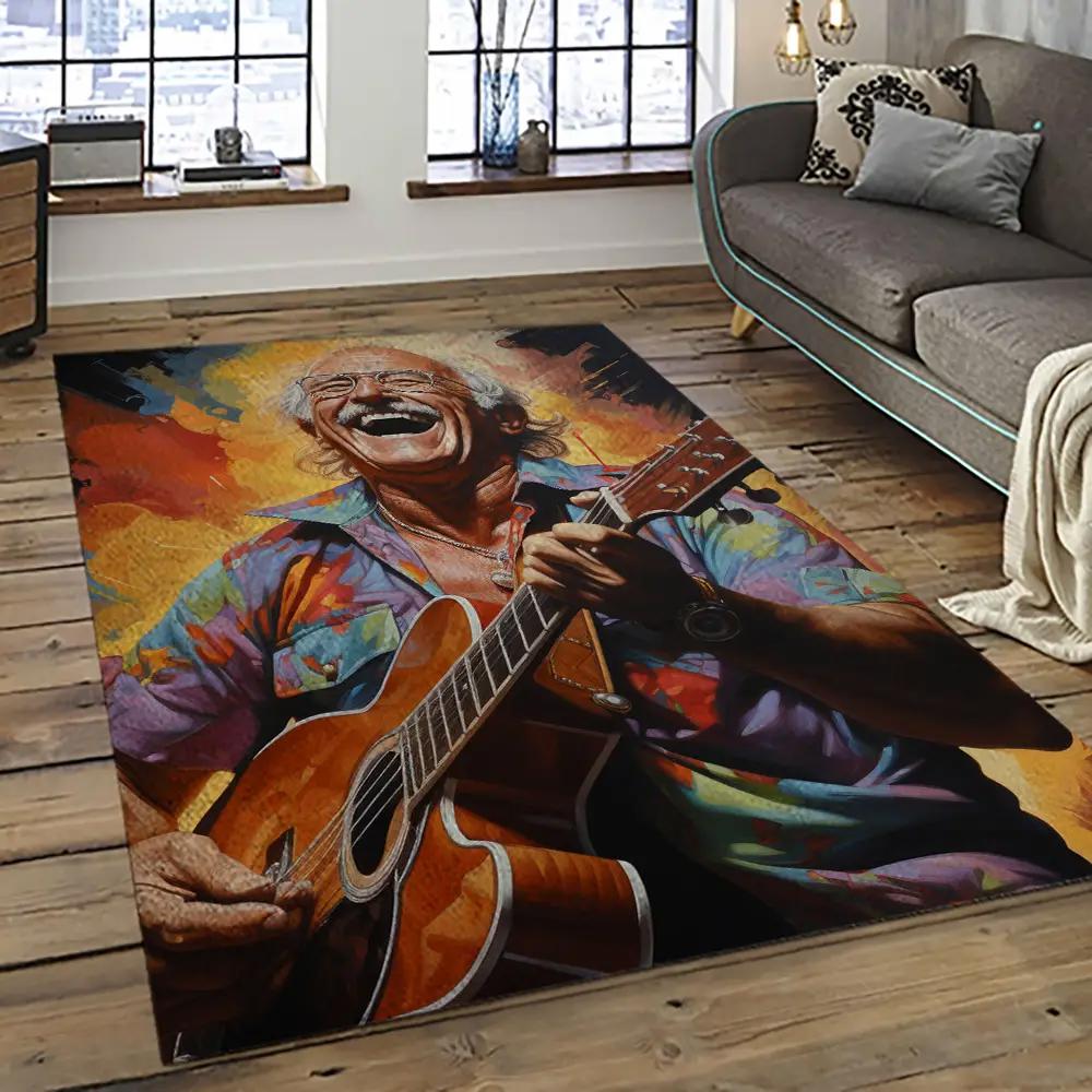 Singer jimmy buffett music carpet rectangle area rug for living room bedroom decor jb21 Rectangle Rug