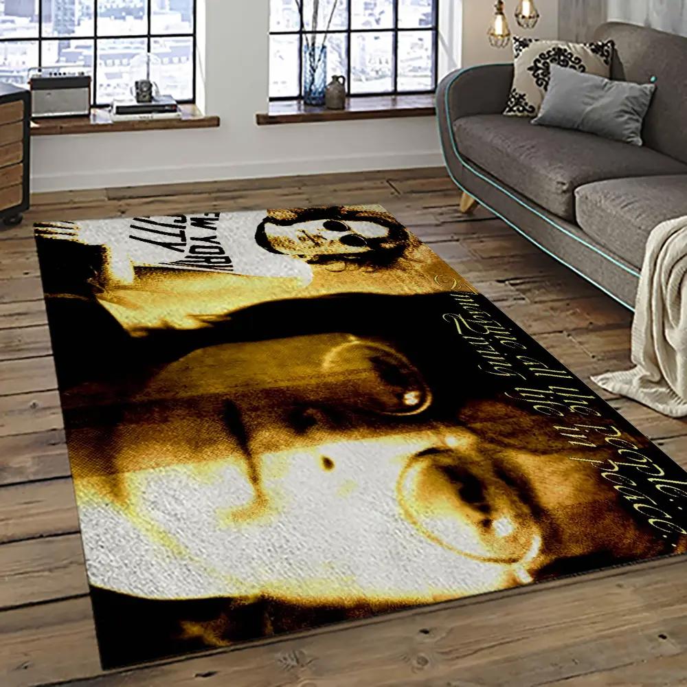 Singer john lennon music carpet rectangle area rug for living room bedroom decor jl12 Rectangle Rug