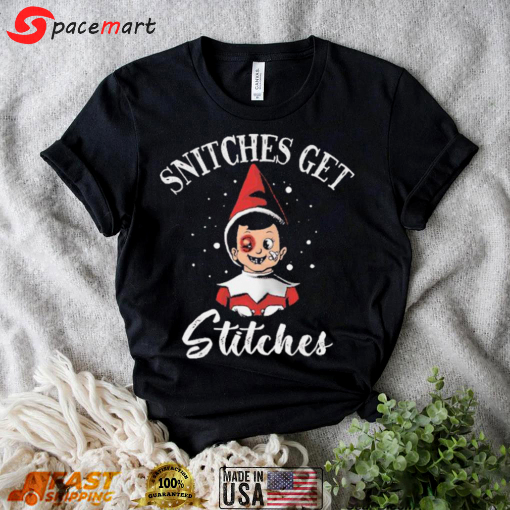 Snitches get stitches ugly christmas unisex t shirt Christmas Ugly Sweater