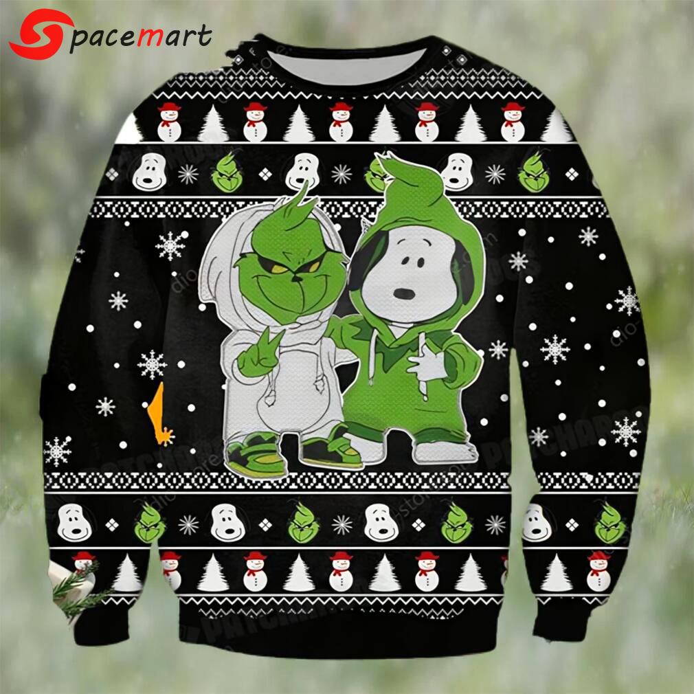 Snoopy and grinch ugly christmas sweater xmas gift Christmas Ugly Sweater