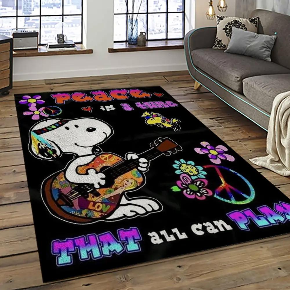 Snoopy cartoon movie carpet rectangle area rug for living room bedroom decor snp123 Rectangle Rug