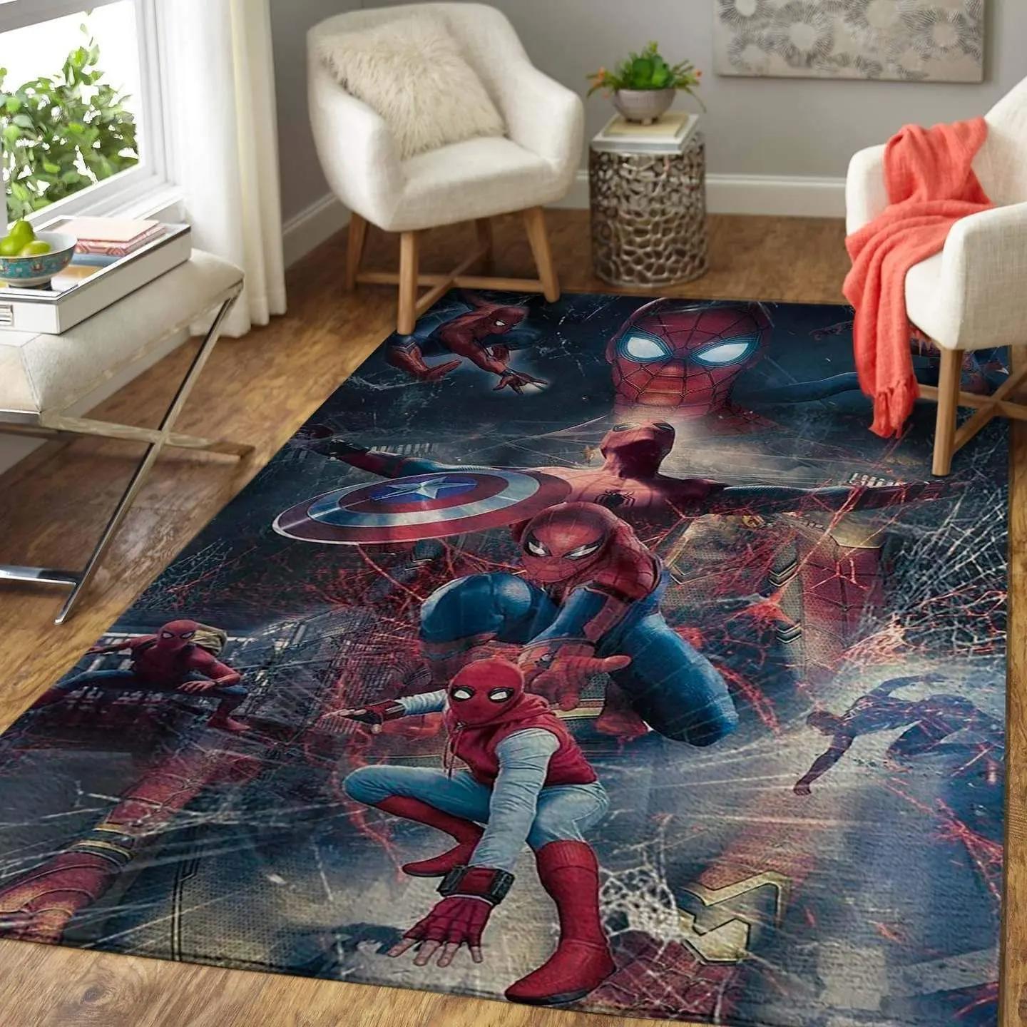 Spider man area rugs 190905 marvel superhero floor home decor area rug Rectangle Rug