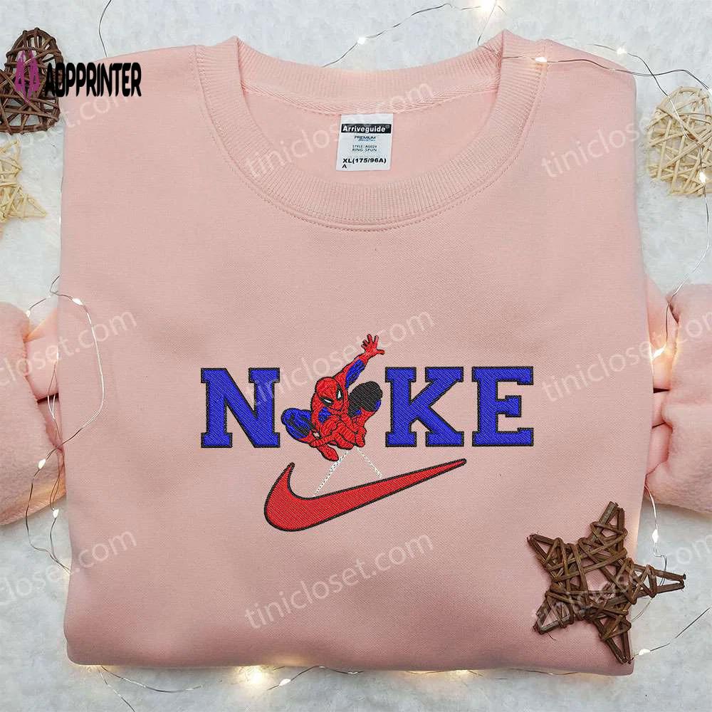Spider-man x nike embroidered sweatshirt – no way home shirt inspired nike design Embroidered Shirt
