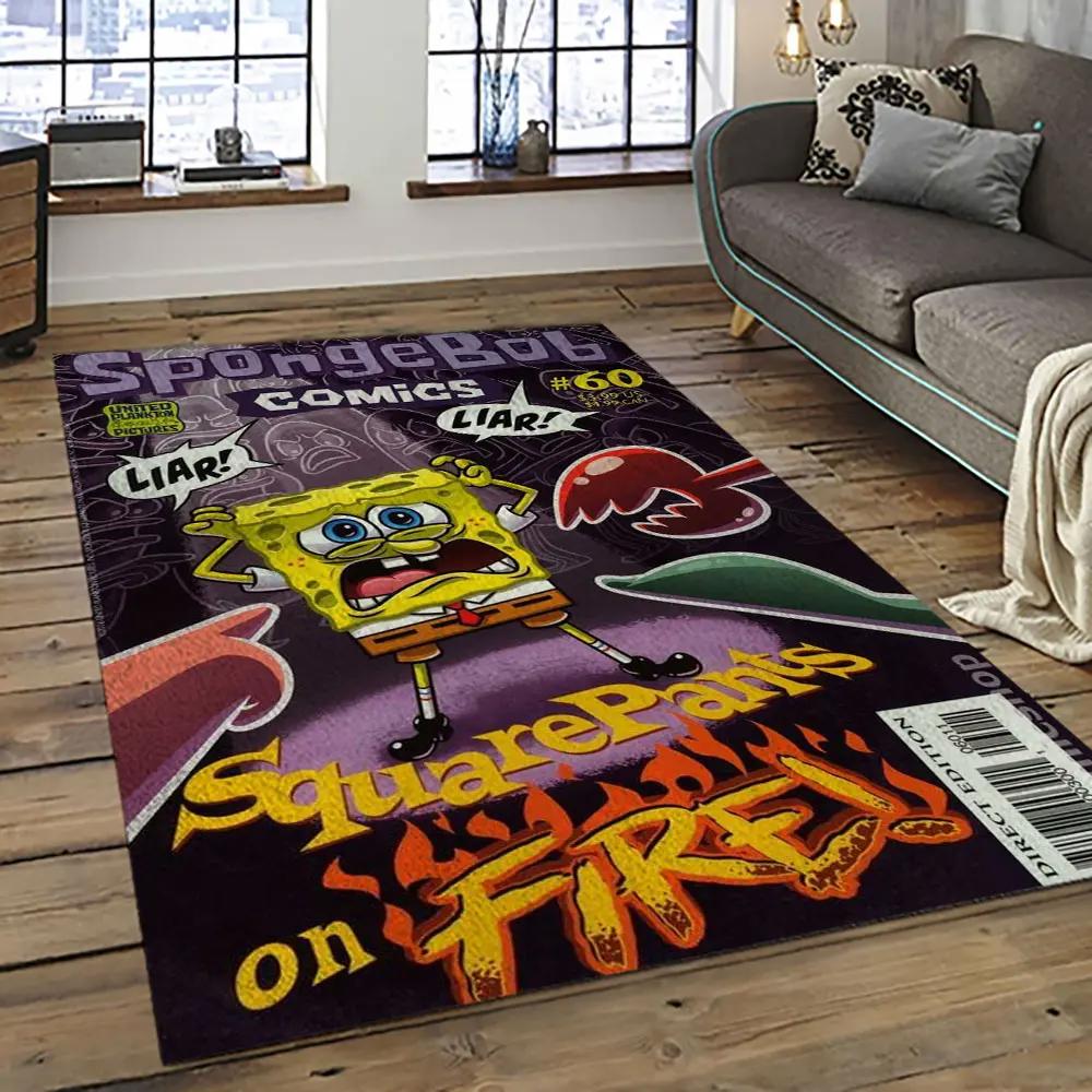 Spongebob squarepants cartoon tv show retangle carpet area rug home decor best gift for family ssp23 Rectangle Rug