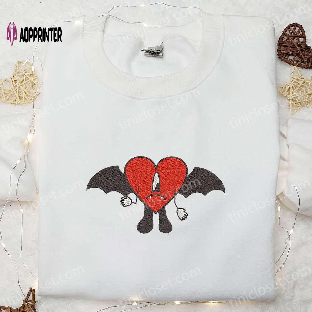 Spooktacular bad bunny halloween embroidered hoodie – cool sweatshirt perfect family gifts Embroidered Shirt