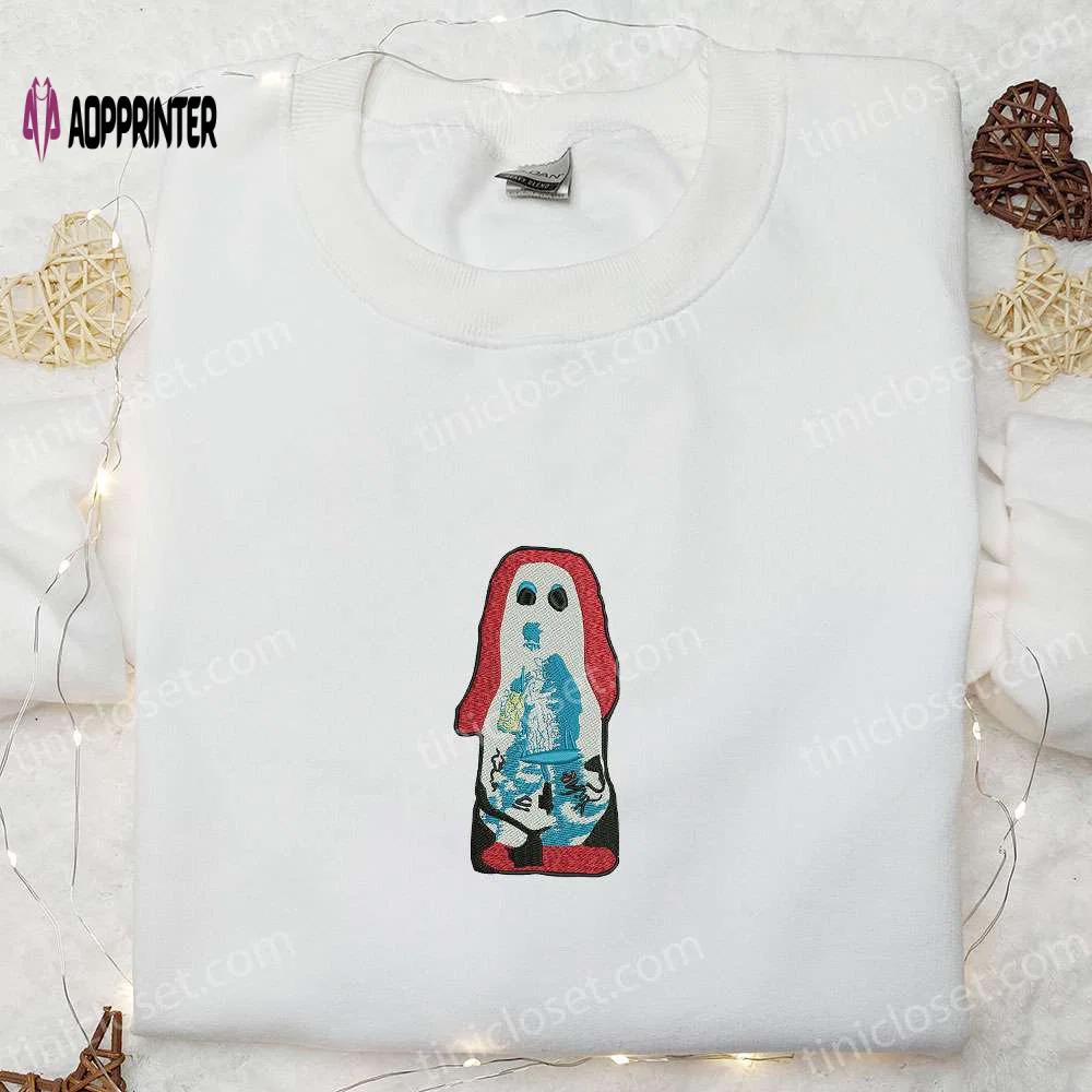 Spooky ghosts embroidered shirt: perfect halloween gift for family Embroidered Shirt