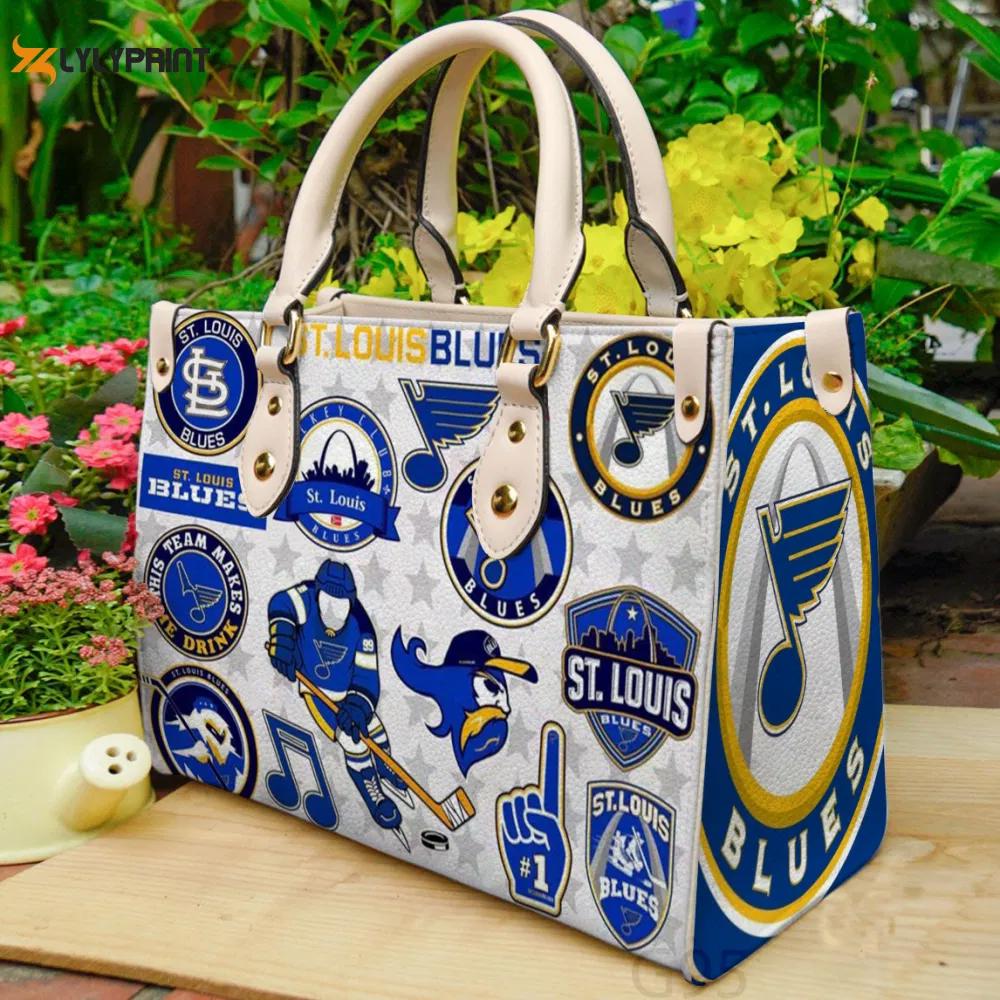 St louis blues women s day gift: stylish g95 leather handbag 3898 Women Leather Hand Bag