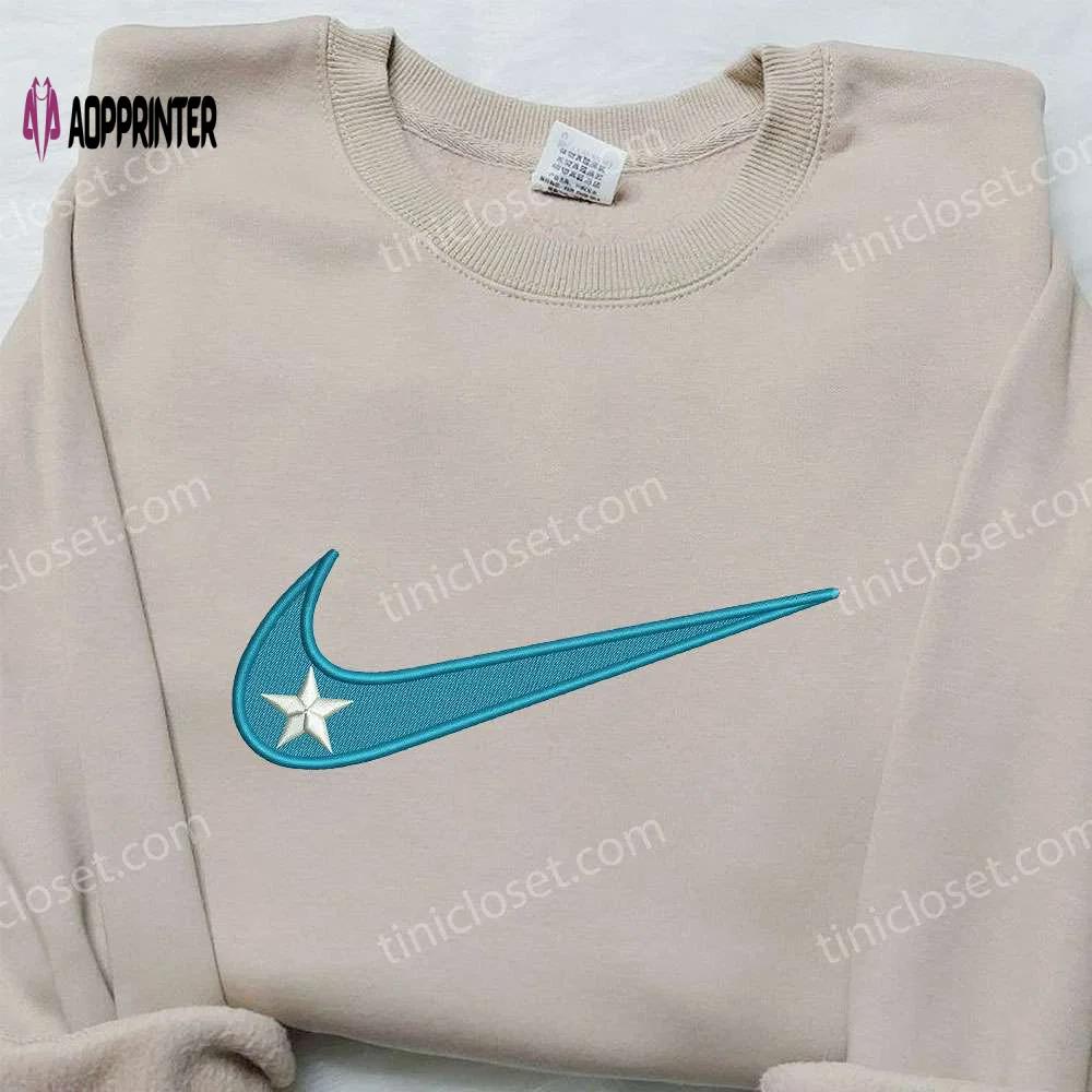 Star x nike embroidered sweatshirt – best birthday gift ideas Embroidered Shirt