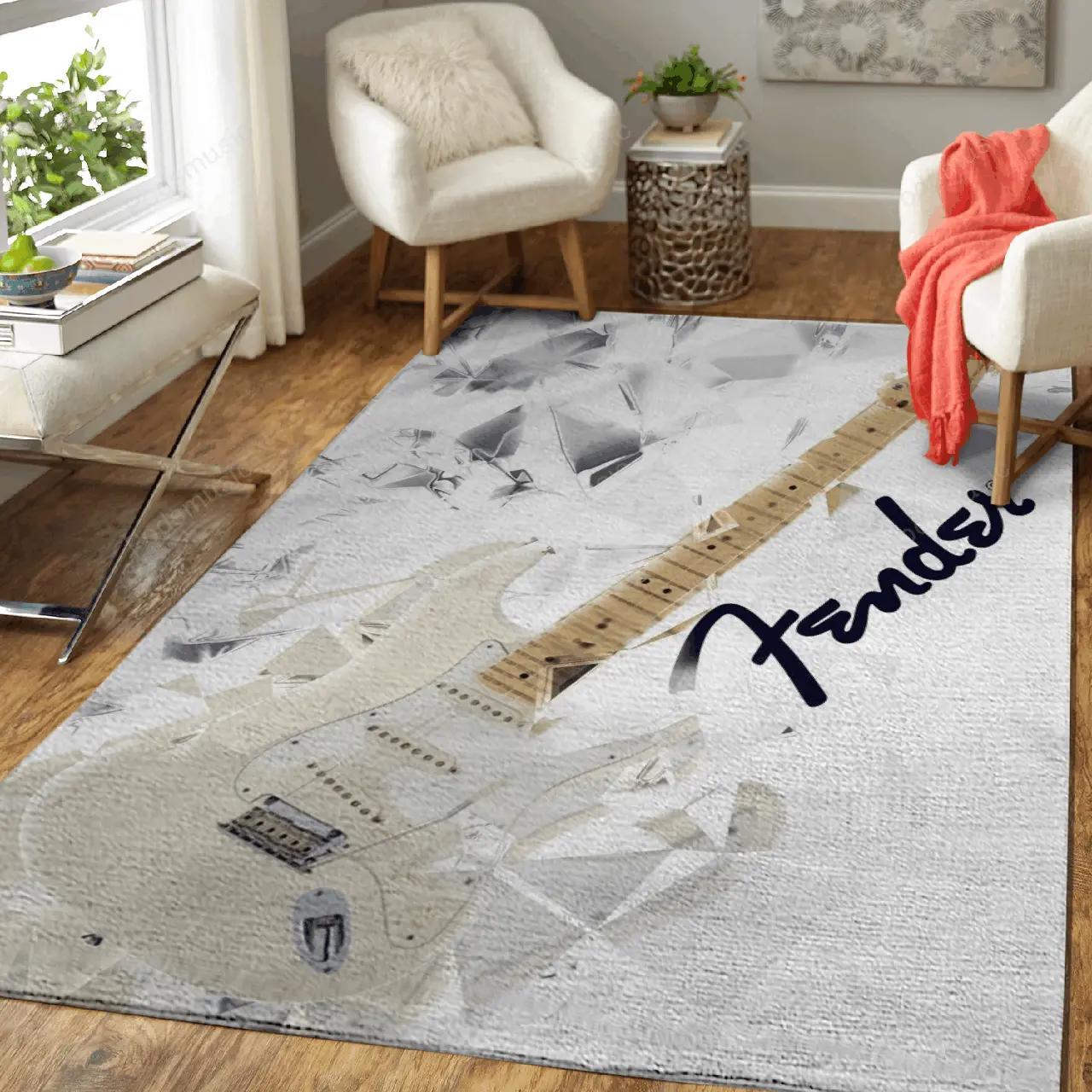 Stratocaster guitar 5 music art studio art for fans area rug living room carpet rug regtangle carpet floor decor home decor Rectangle Rug