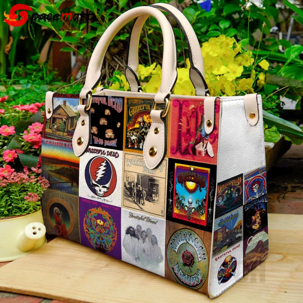 Stylish grateful dead leather hand bag gift for women’s day – perfect women s day gift 231 Women Leather Hand Bag