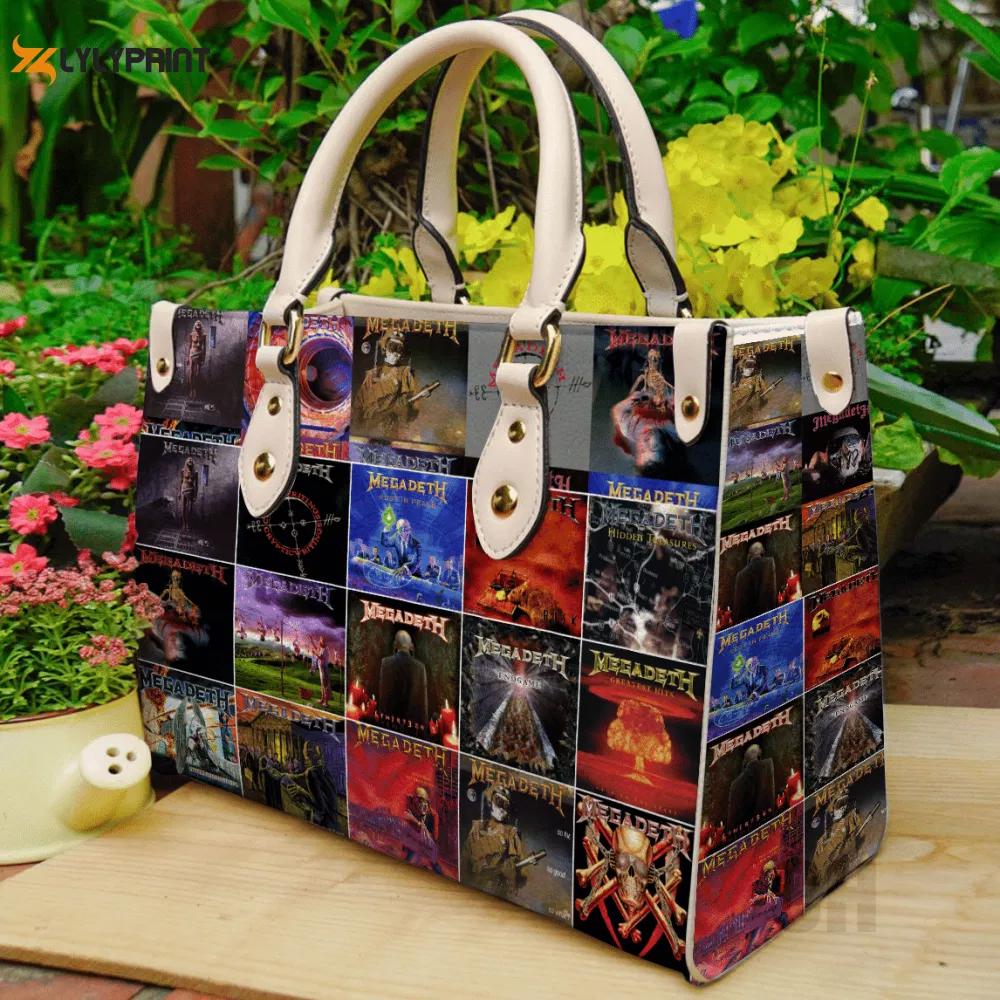 Stylish megadeth leather hand bag gift for women’s day for women s day: perfect gift for her 3153 Women Leather Hand Bag