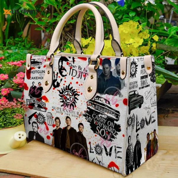 Supernatural leather handbag for women gift 2405 Women Leather Hand Bag