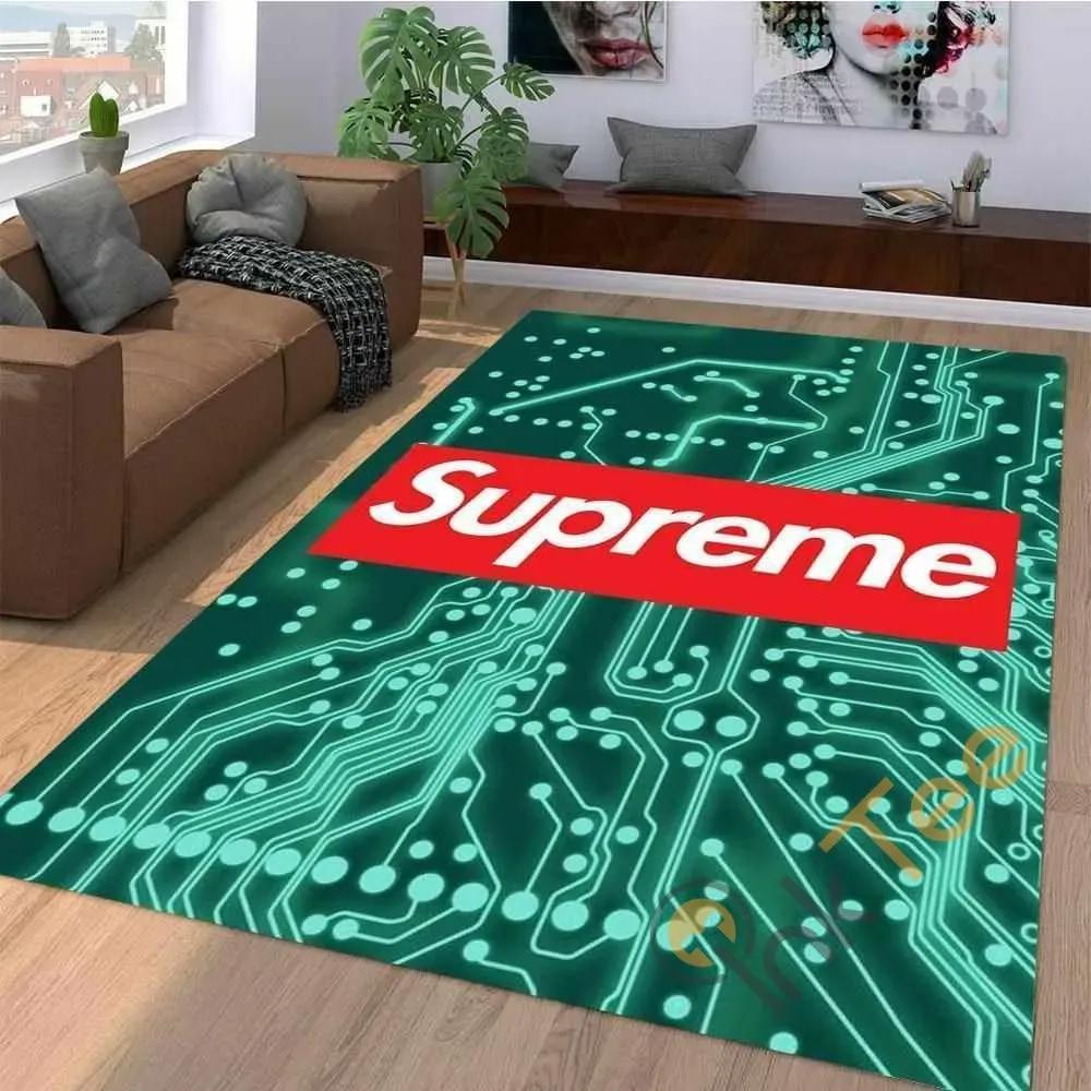 Supreme limited logo type 1085. Upgrade Your Living Room with Luxury Home Decor: Area Carpets, Floor Decor, Door Mats, and Hot Gift Items with style a High-End Fashion Brand Rectangle Rug