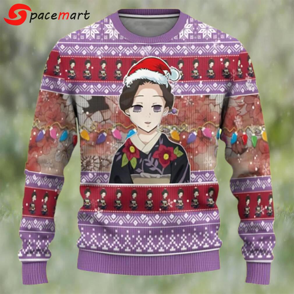 Tamayodemon demon slayer chibi demon slayer ugly christmas sweater Christmas Ugly Sweater