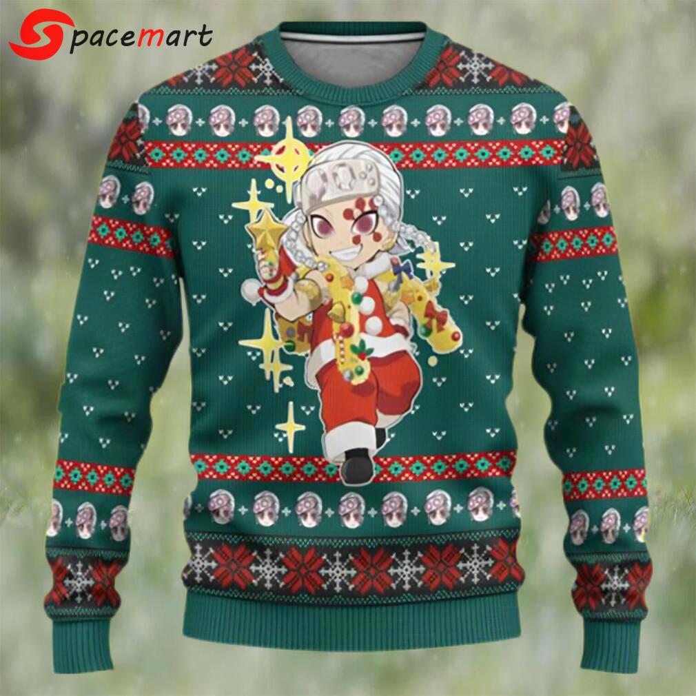 Tengen uzui demon slayer chibi ugly christmas sweater Christmas Ugly Sweater