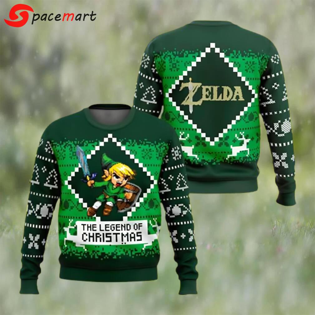 The legend of christmas zelda ugly christmas sweater majora?s ugly sweater Christmas Ugly Sweater