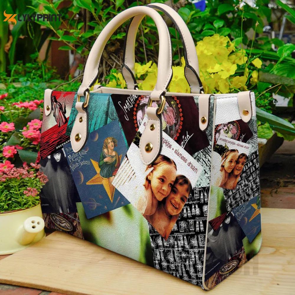 The smashing pumpkins leather bag for women gift 4058 Women Leather Hand Bag