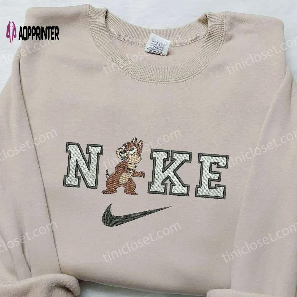 Theodore seville x nike embroidered shirt – chipmunk custom design Embroidered Shirt