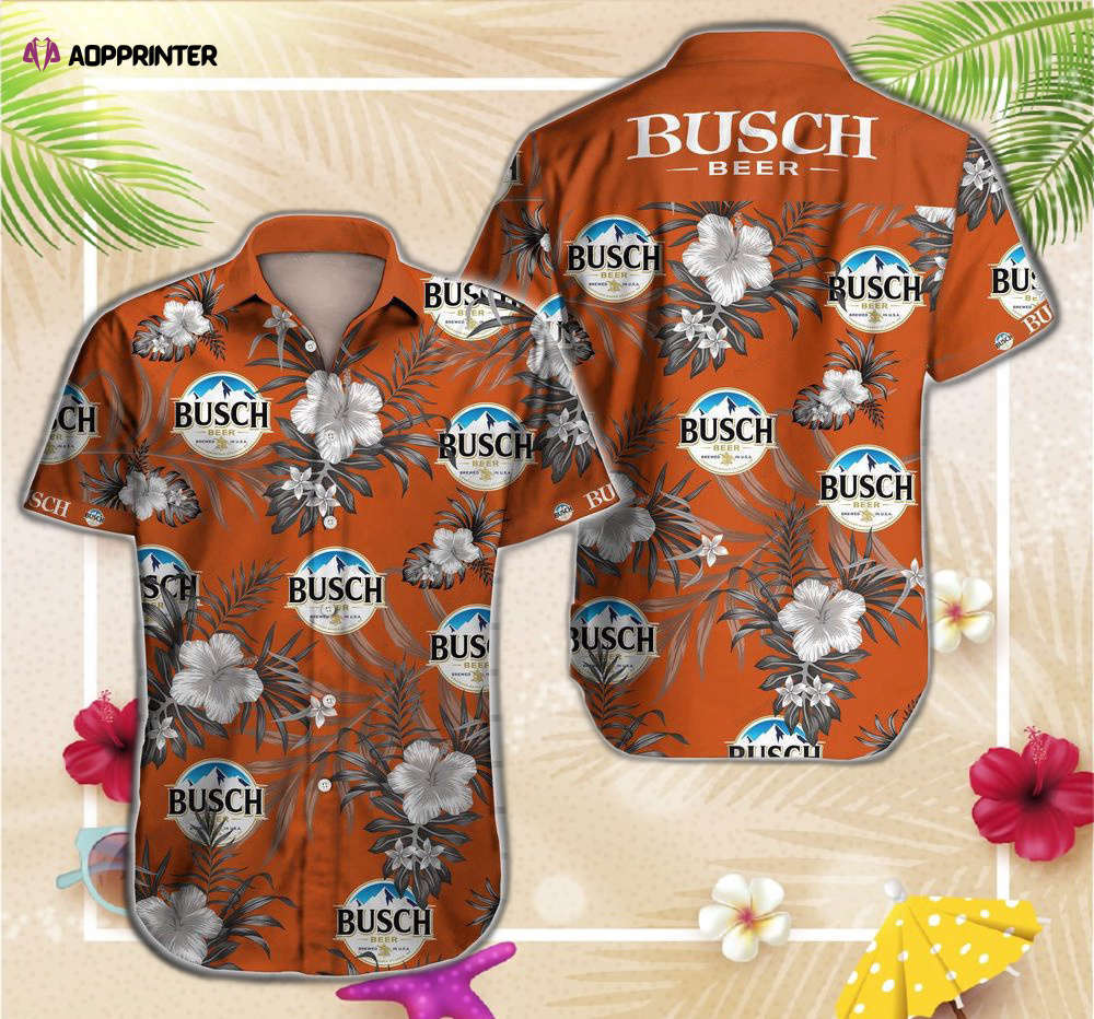 Tlmus busch beer tropical hawaiian shirt for men women Hawaii Shirt