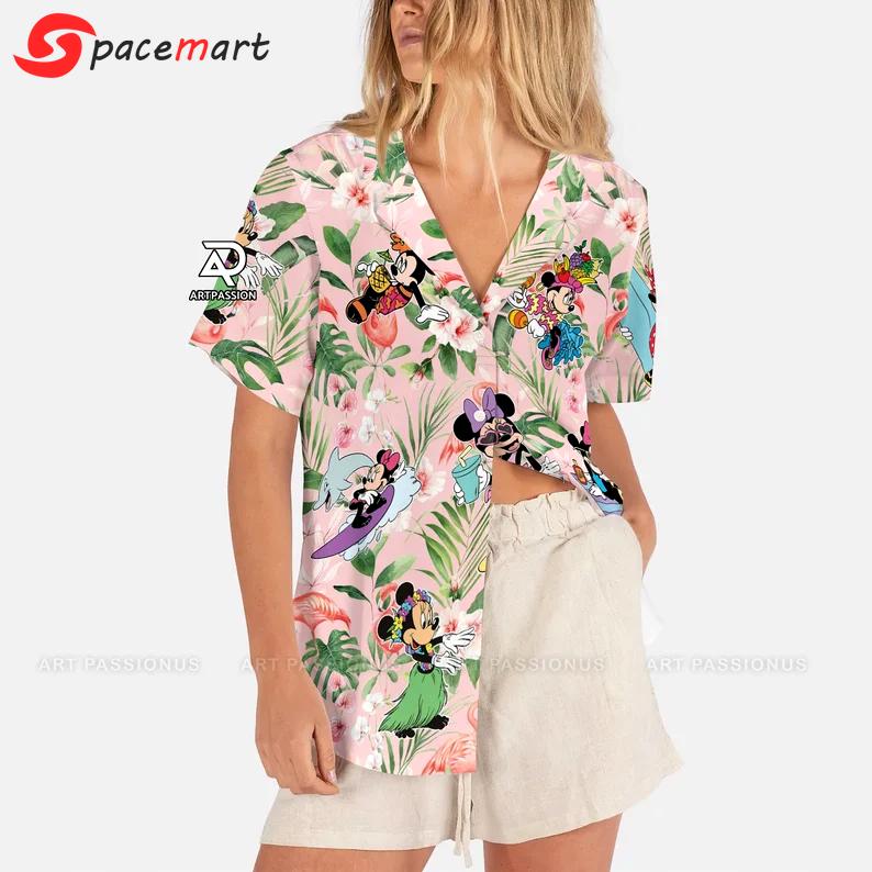 Tropical minnie hawaiian shirt Hawaii Shirt Shorts & Flip Flops