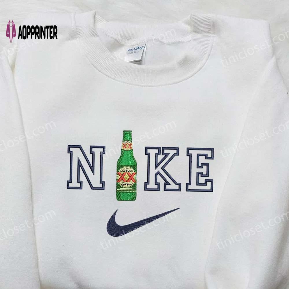 Unique dos equis x nike embroidered shirt – perfect gift for husband custom design Embroidered Shirt