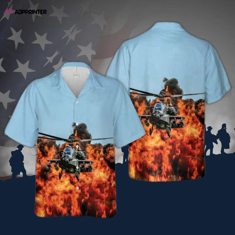 Us army boeing ah-64 apache hawaiian shirt Hawaii Shirt