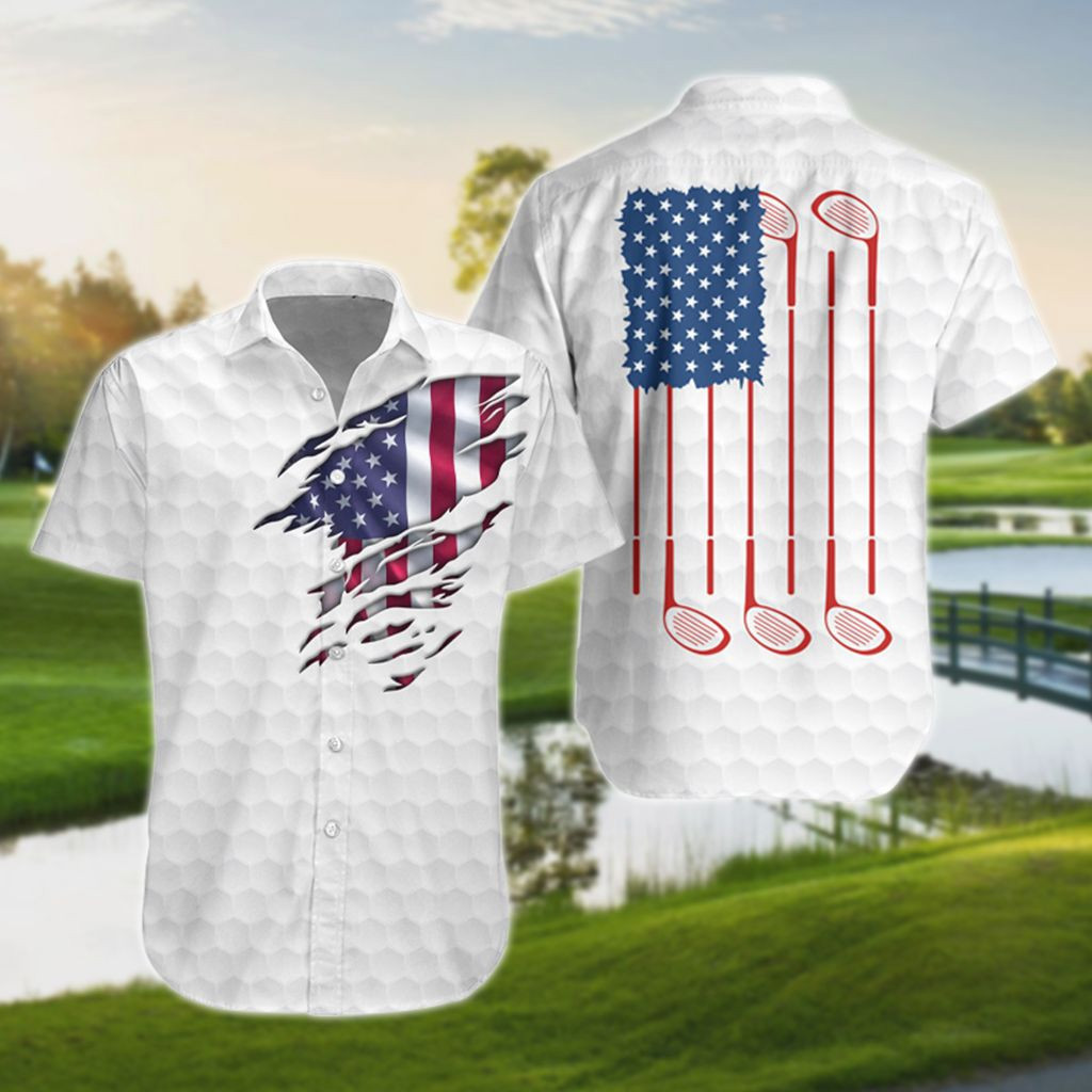 Us golf 3d hawaiian shirt Hawaii Shirt Shorts & Flip Flops