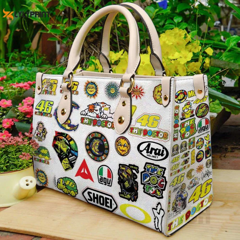 Valentino rossi leather handbag  gift for womenf 4595 Women Leather Hand Bag