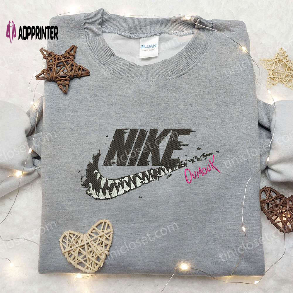 Venom oumuk x nike embroidered hoodie & movie characters shirt nike inspired embroidery Embroidered Shirt