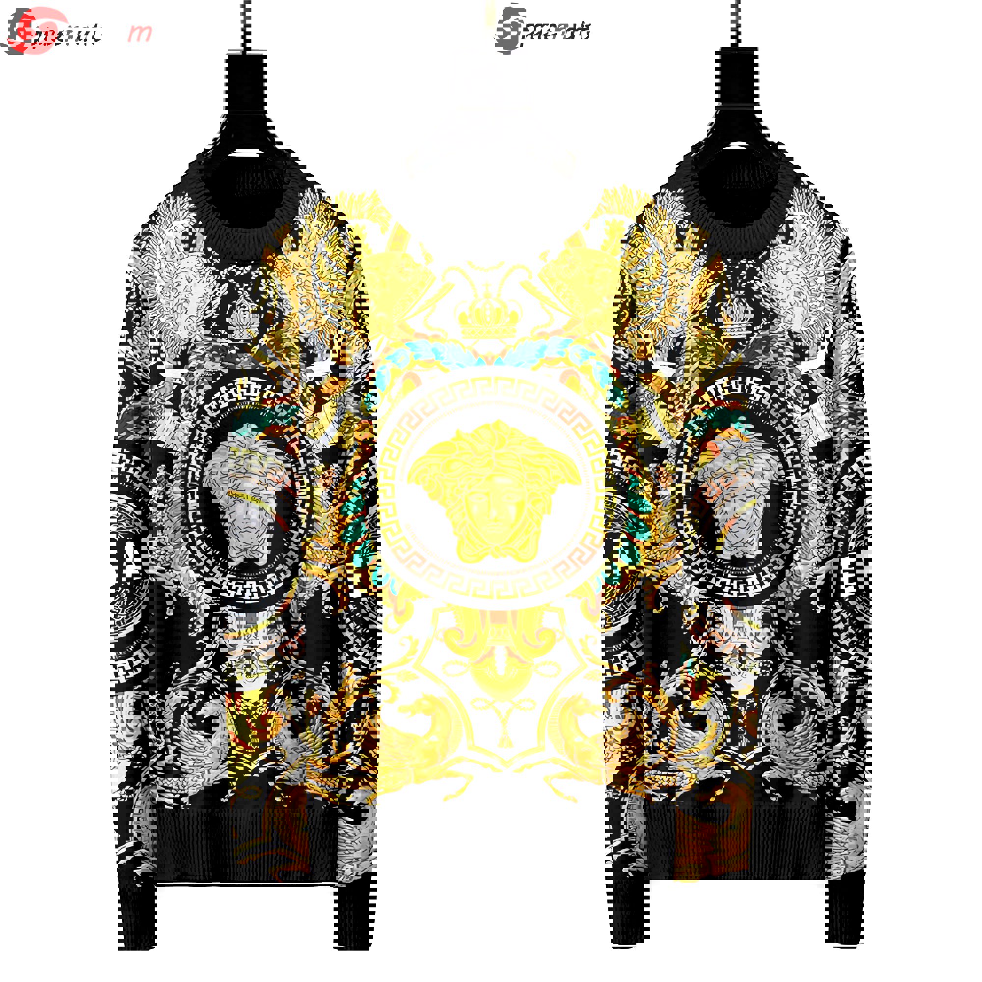 Versace luxury ugly sweater for winter hot 2024 style 256 Christmas Ugly Sweater