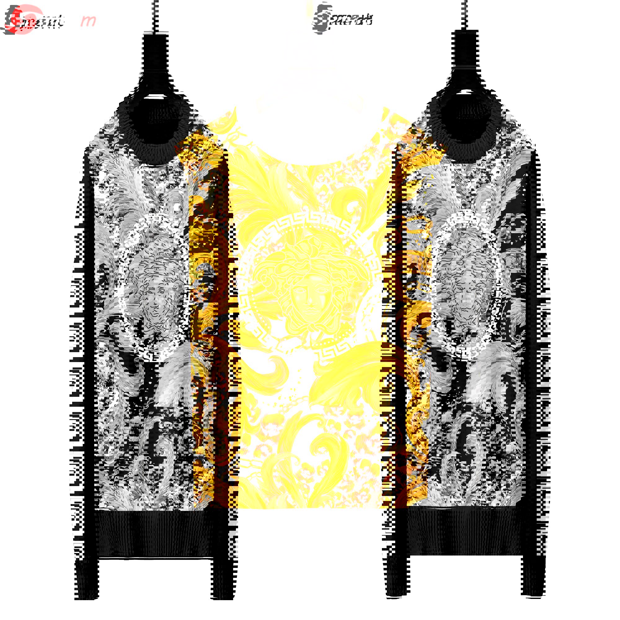 Versace luxury ugly sweater for winter hot 2024  style 960 Christmas Ugly Sweater