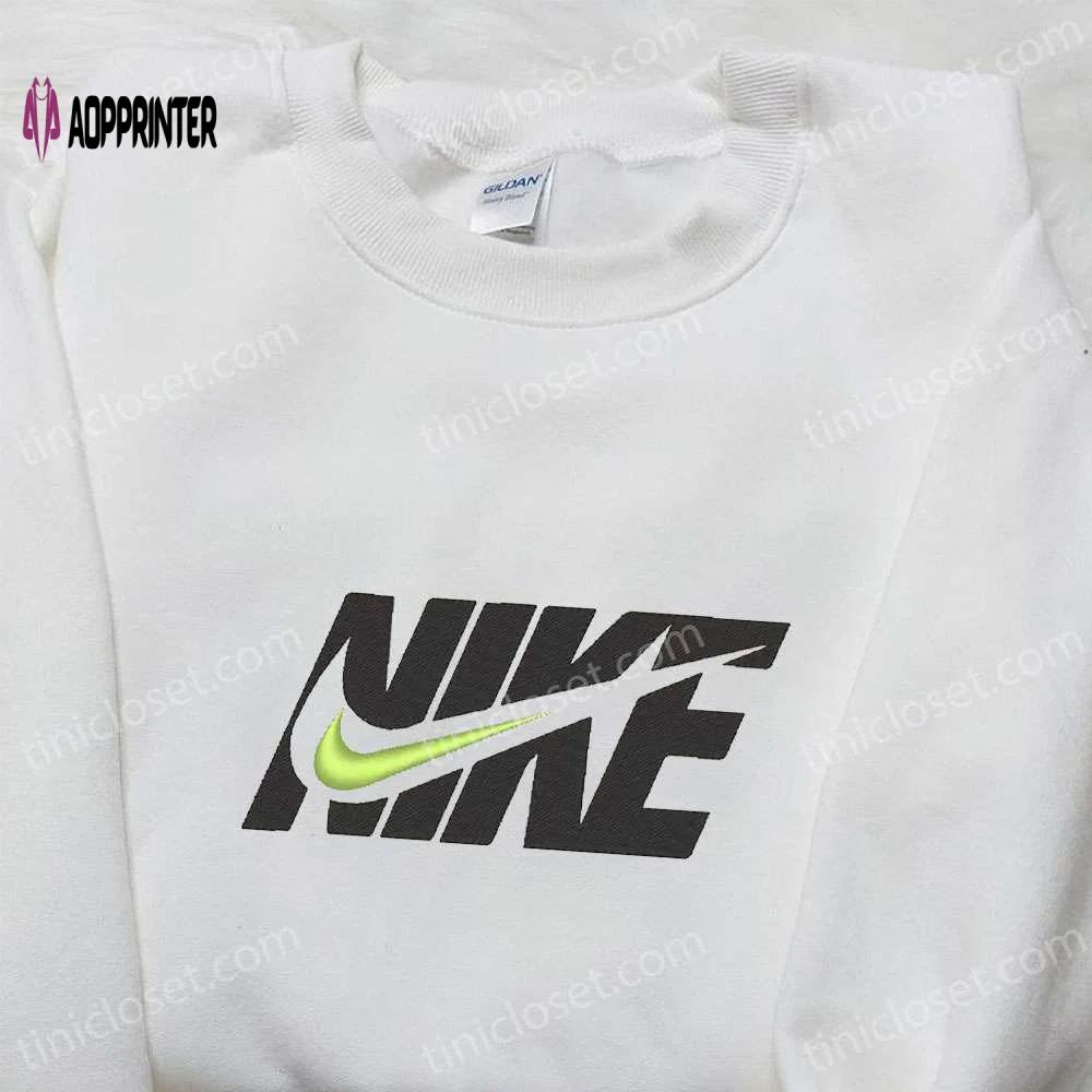 Vintage swoosh nike embroidered shirt: custom & best birthday gift ideas Embroidered Shirt
