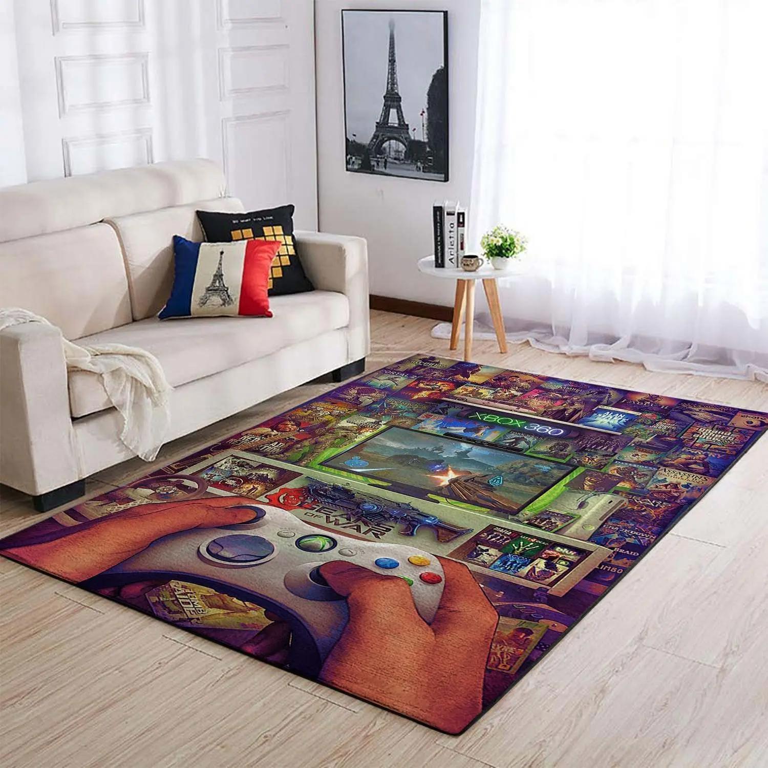 Xbox 360 area rugs nitendo living room carpet ps241202 rug regtangle carpet floor decor home decor Rectangle Rug