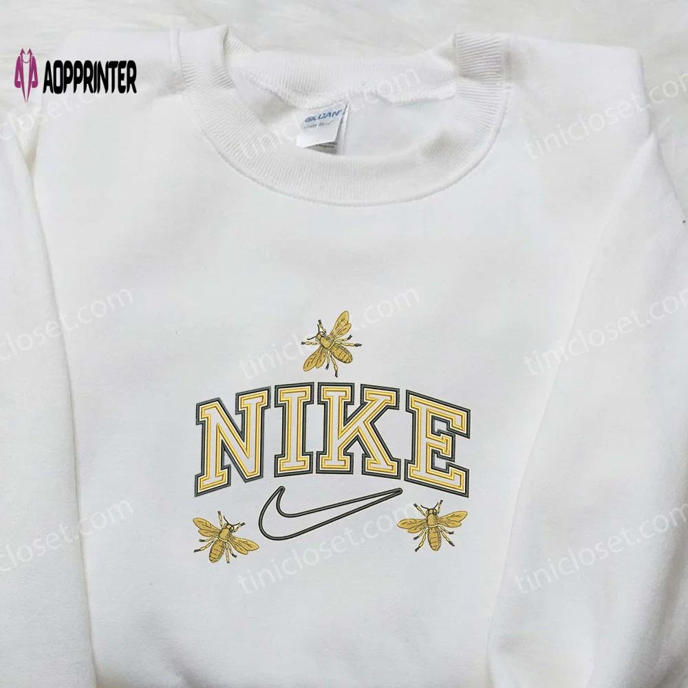 Yellow butterfly x swoosh nike embroidered shirt – inspiring and stylish nike shirt Embroidered Shirt