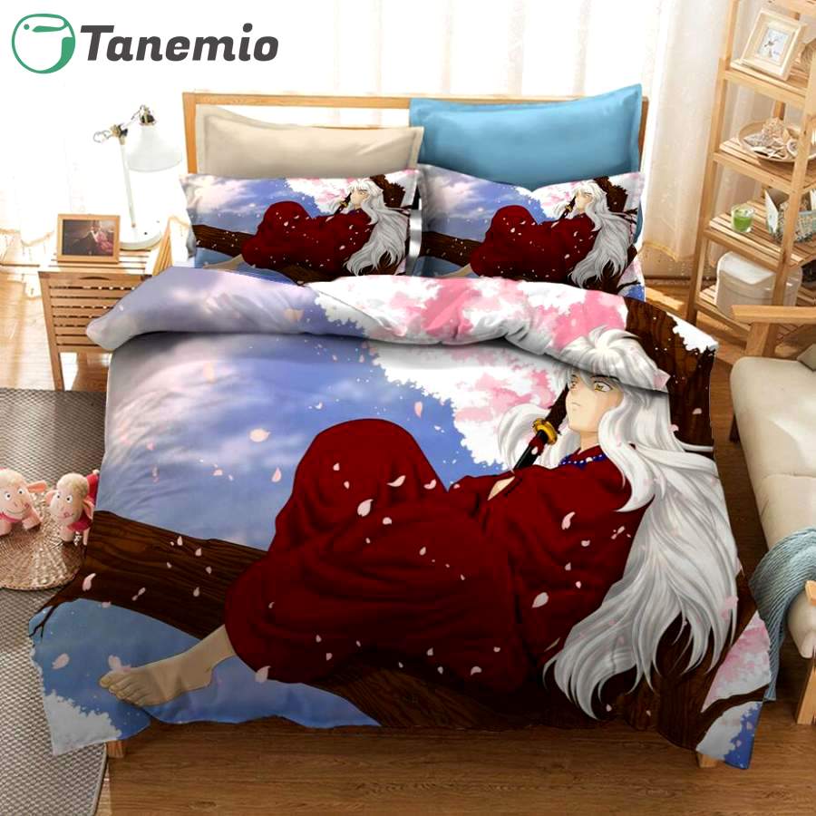 Duvet Covers and Pillow Case set - Inuyasha #3 duvet cover quilt cover pillowcase bedding set bed linen home bedroom decor
