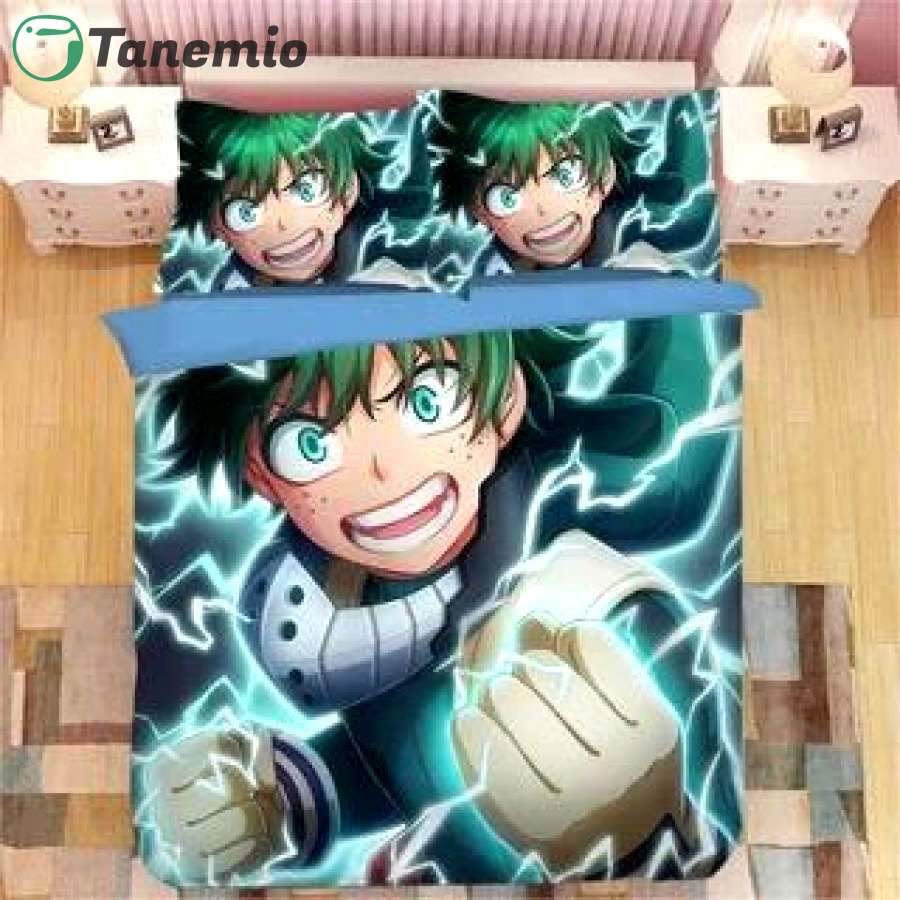 Duvet Covers and Pillow Case set My hero academia deku midoriya izuku