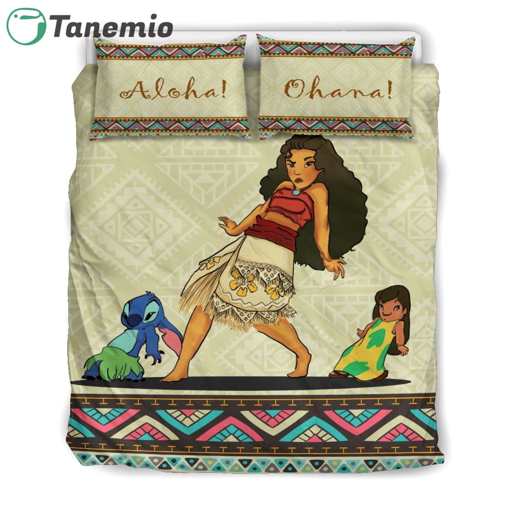 Duvet Covers and Pillow Case set Fandomgift moana, lilo and stitch dn