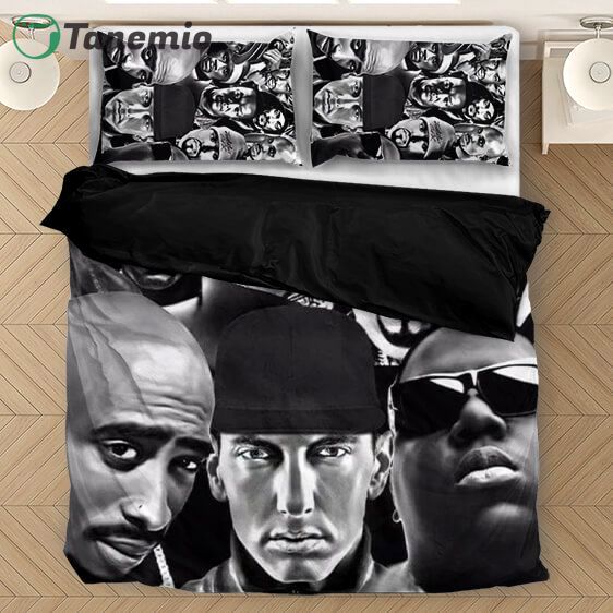 Duvet Covers and Pillow Case set Tupac makaveli eminem biggie