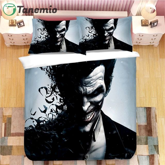 Duvet Covers and Pillow Case set - The dark knight joker 4 duvet quilt bedding set l98