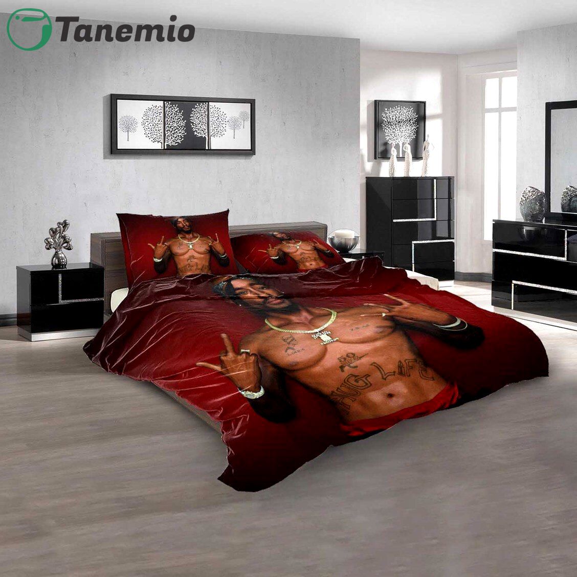 Duvet Covers and Pillow Case set Famous rapper tupac shakur 3d