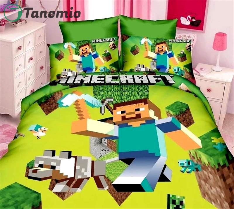 Duvet Covers and Pillow Case set Minecraft bedding set (duvet cover