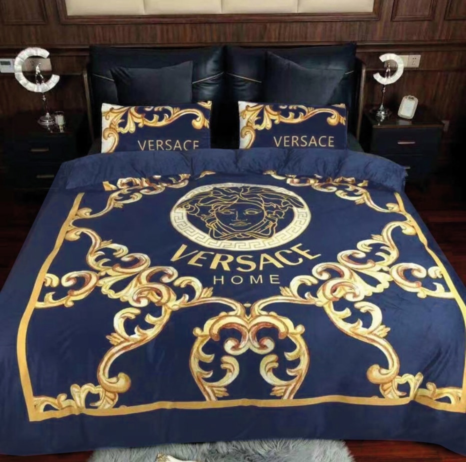Blue navy versace bedding sets