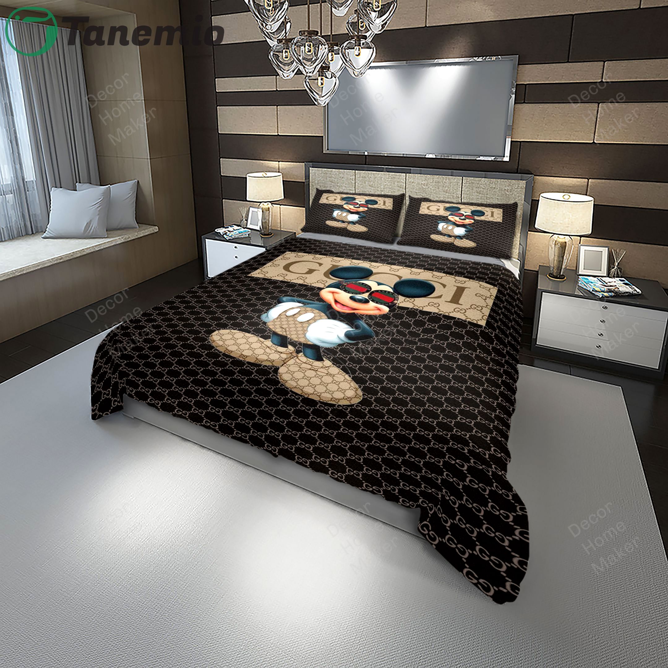 Duvet Covers and Pillow Case set - Gucci mickey mouse italian luxury brand bedding sets #4 (original) dc 2022