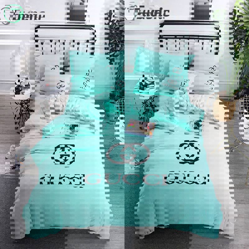 Duvet Covers and Pillow Case set Luxury gucci logo custom bedding set (duvet cover