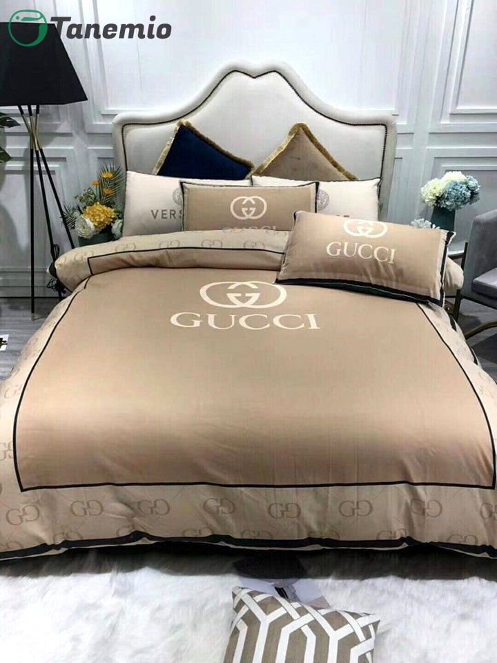 Duvet Covers and Pillow Case set Gucci logo 2116 custom bedding set (duvet cover