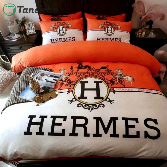Duvet Covers and Pillow Case set Hermes paris luxury brand type 28
